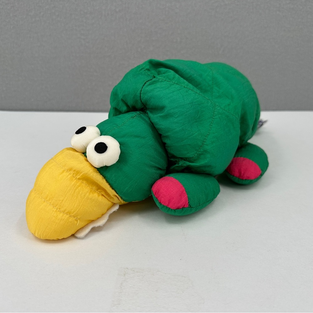Vintage Playful Pals 16" Nylon Green Alligator Plush Stuffed Animal Mervyn's